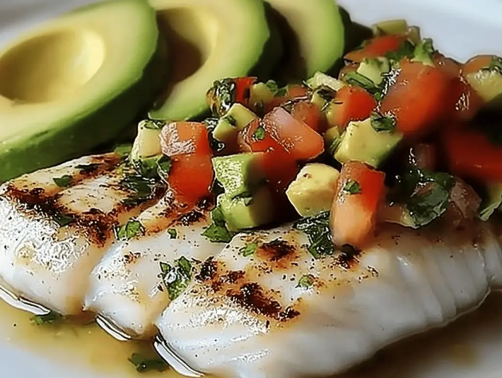 Zesty Coconut Lime Fish with Fresh Avocado Salsa