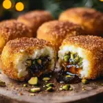 Delicious Goat Cheese Croquettes with Fig Jam Drizzle