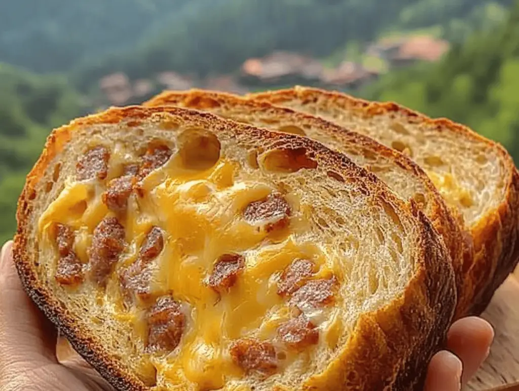 Delicious Sausage and Cheese Bread