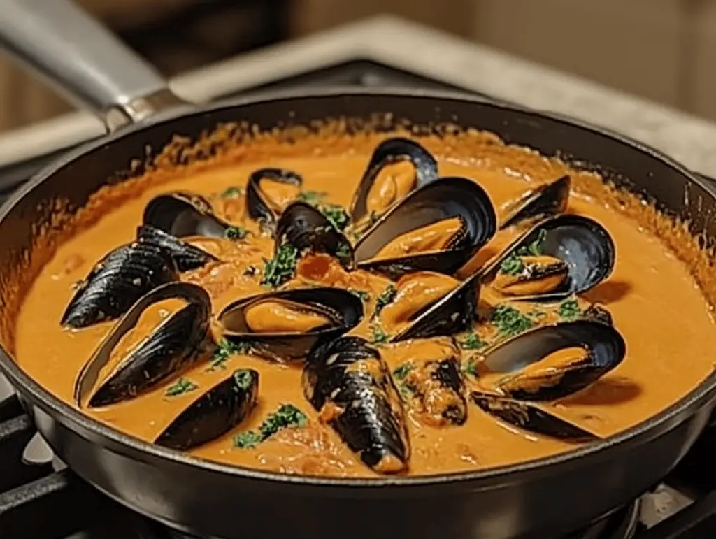 Mussels in Spicy Orange Sauce