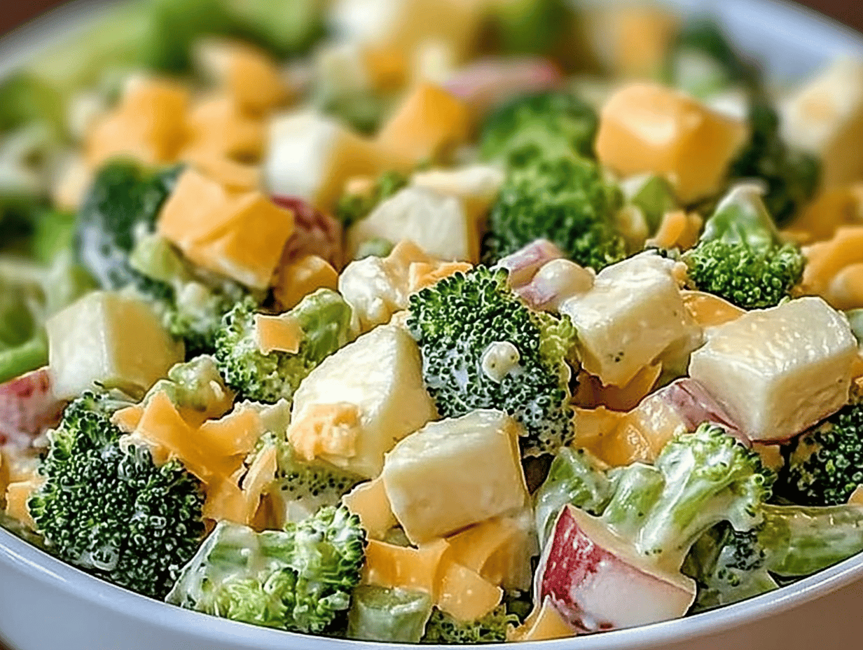 Crisp Honeycrisp Apple Broccoli Salad