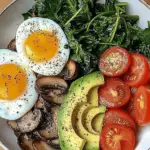 Mushroom and Avocado Breakfast Plate: A Perfect Start to Your Day