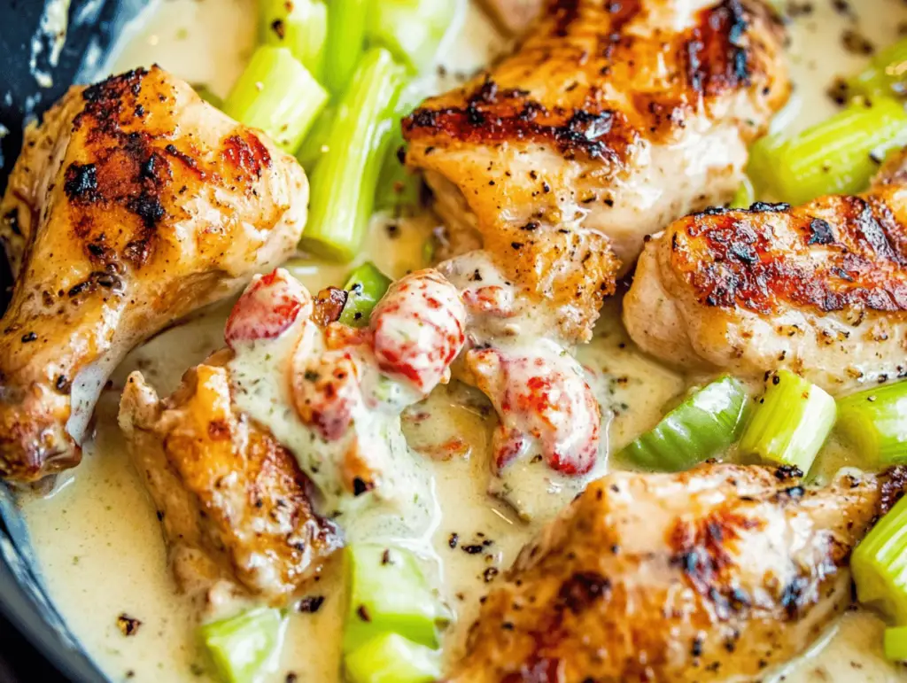 Creamy Pepperoncini Chicken Skillet Delight