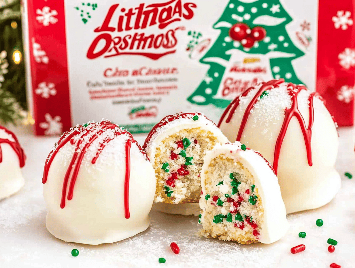 Delicious Little Debbie Christmas Cake Balls