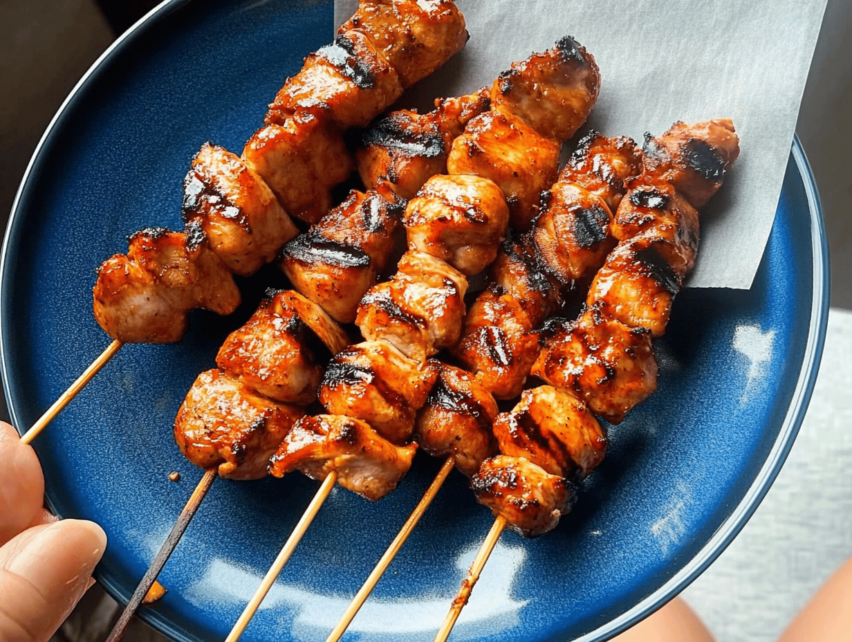 Honey Chipotle Chicken Skewers