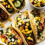 Delicious Salmon Tacos with Mango Corn Salsa