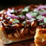 BBQ Chicken & Caramelized Onion Pizza Pie