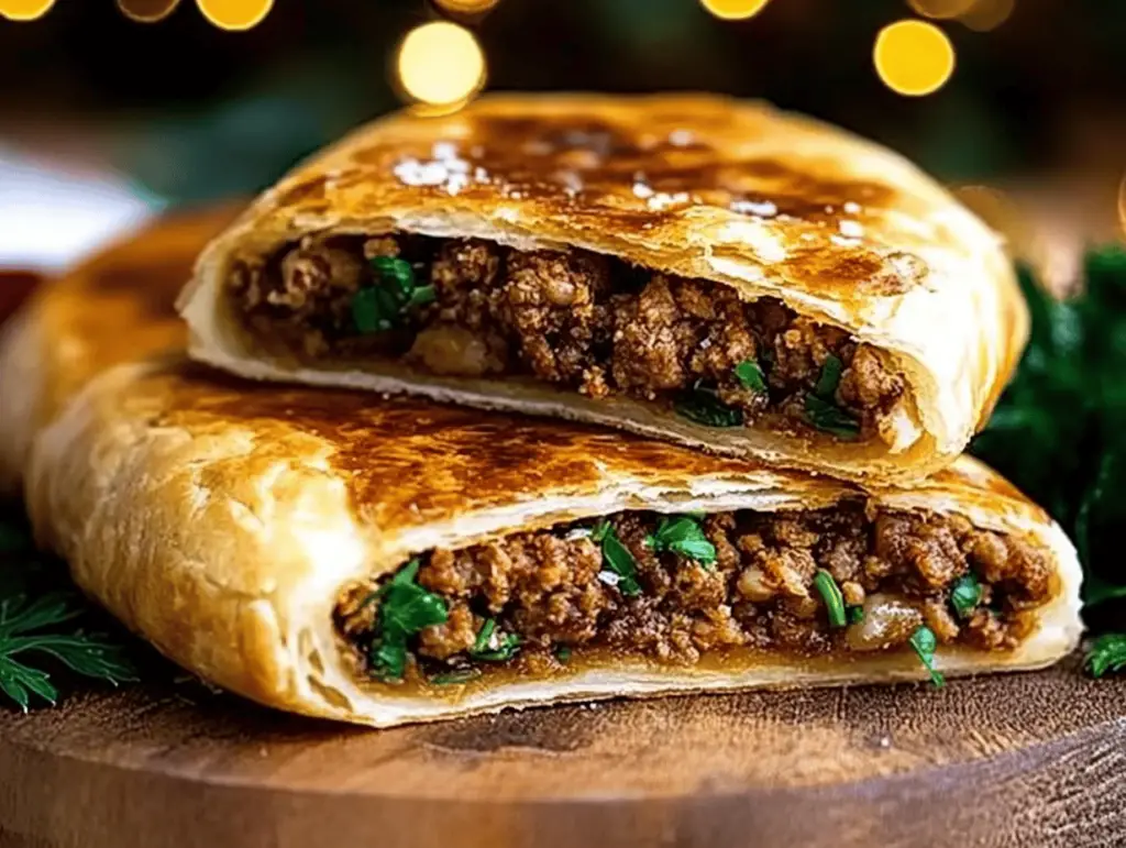 Delicious Pan-Fried Meat Stuffed Flatbreads