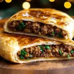 Delicious Pan-Fried Meat Stuffed Flatbreads