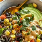 Zesty Quinoa Southwest Salad with Chipotle Dressing