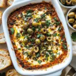 Delicious Moroccan Baked Feta with Olive Tapenade