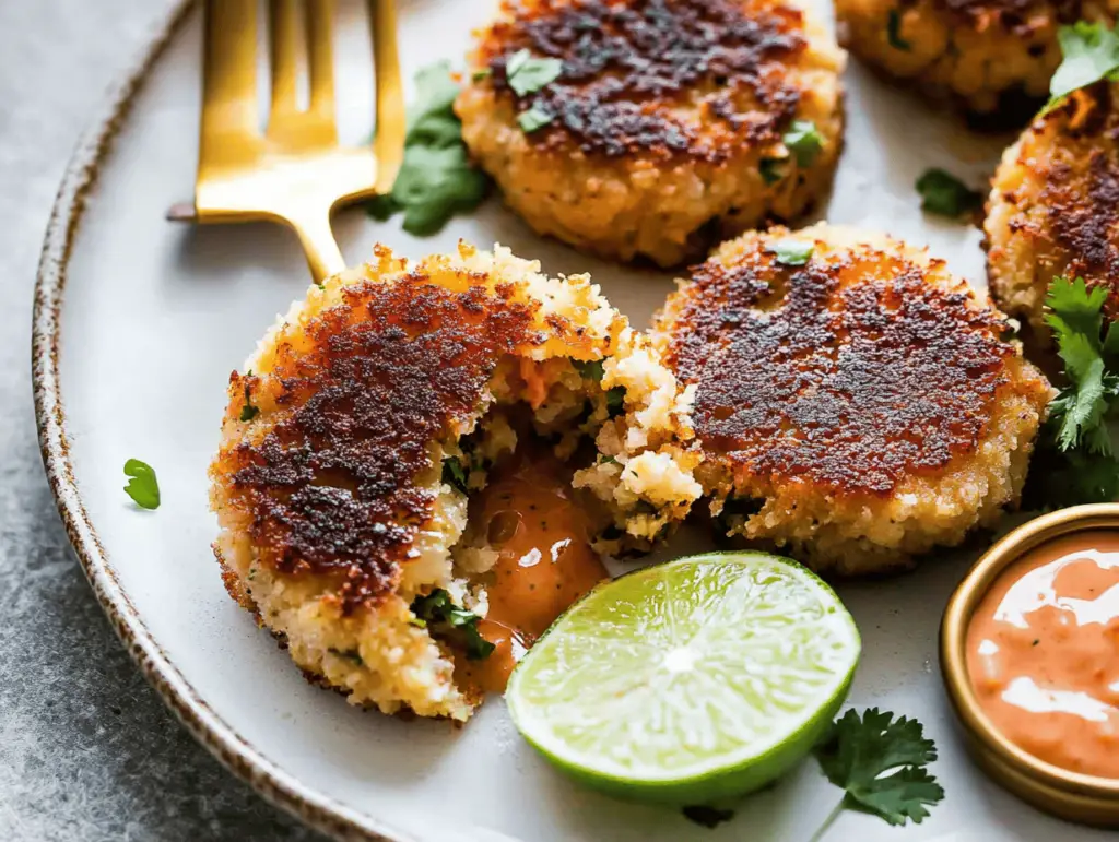 Delicious Thai Shrimp Cakes with Zesty Chili Aioli