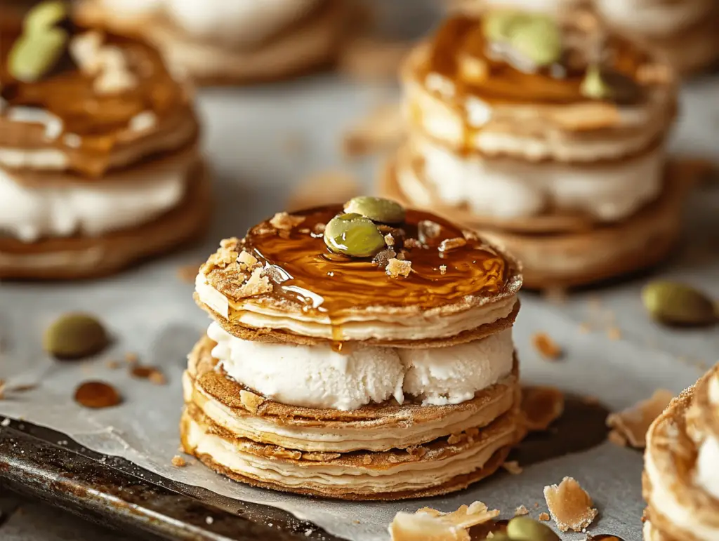 Baklava Delight Cream Sandwich Cookies