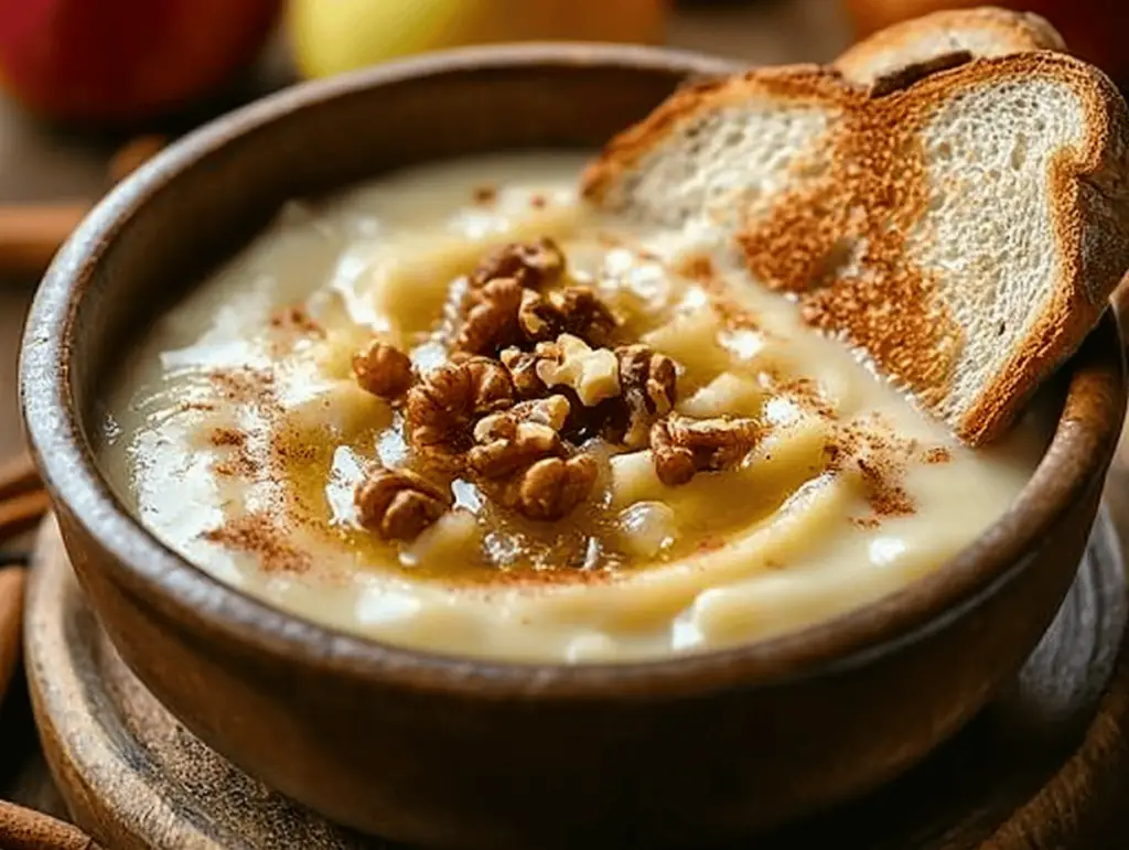 Delicious Caramelized Onion & Apple Cider Soup