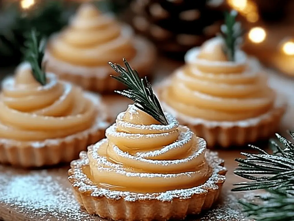 Caramel Apple & Brie Christmas Tree Tartlets