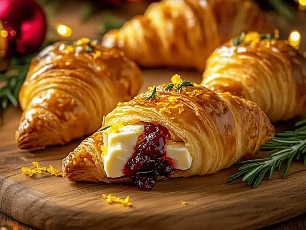 Cranberry & Orange Brie Crescent Rolls Recipe