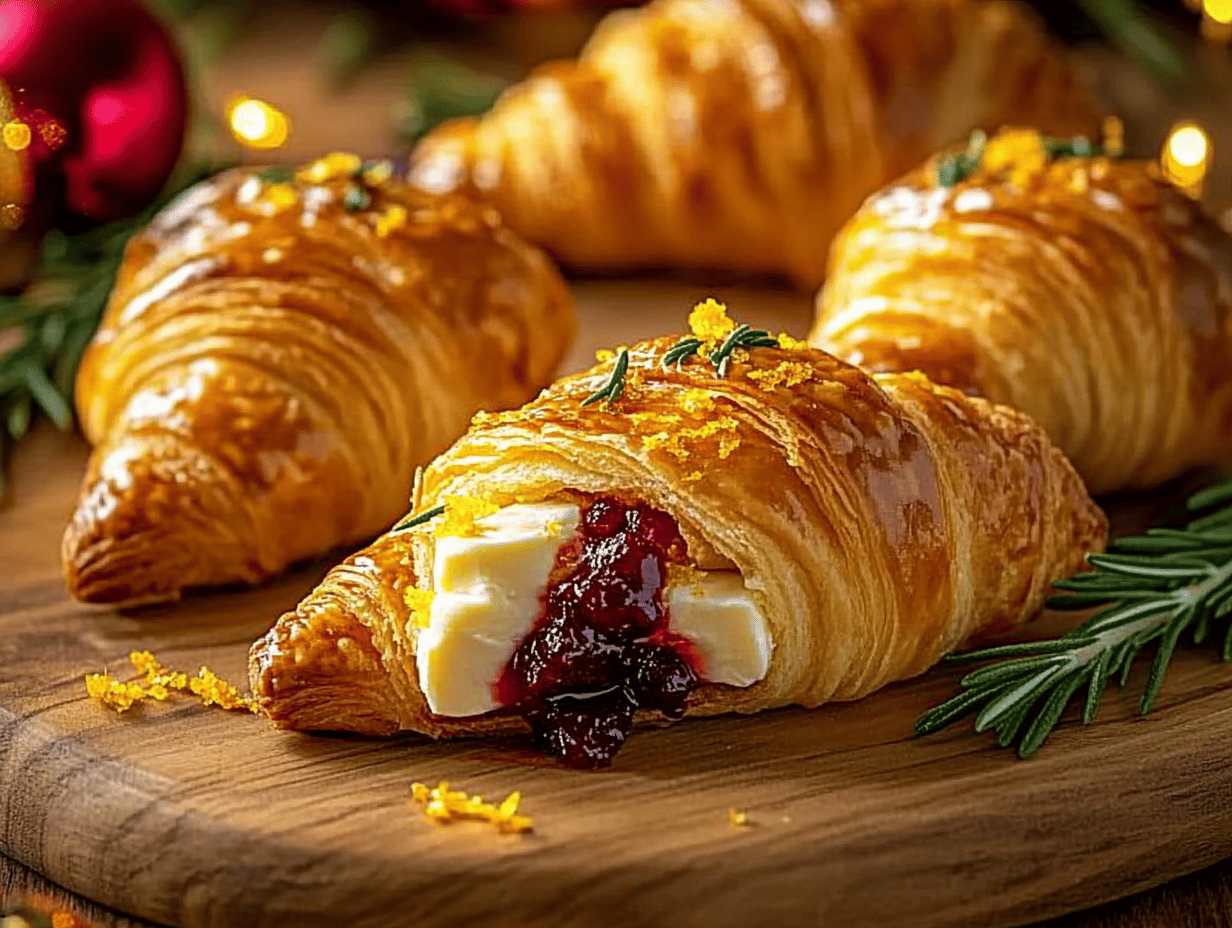 Cranberry & Orange Brie Crescent Rolls