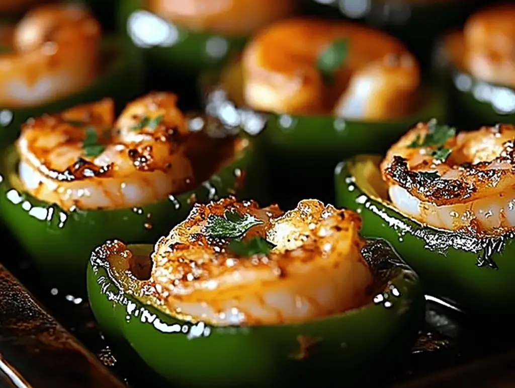 Spicy Cajun Shrimp Stuffed Jalapeños