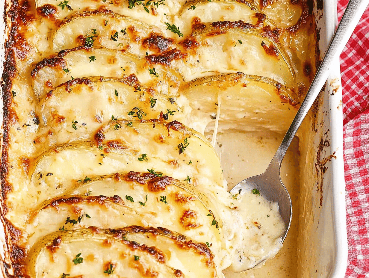 Irresistible Scalloped Potatoes Au Gratin