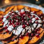 Roasted Sweet Potato & Burrata Christmas Tree Platter