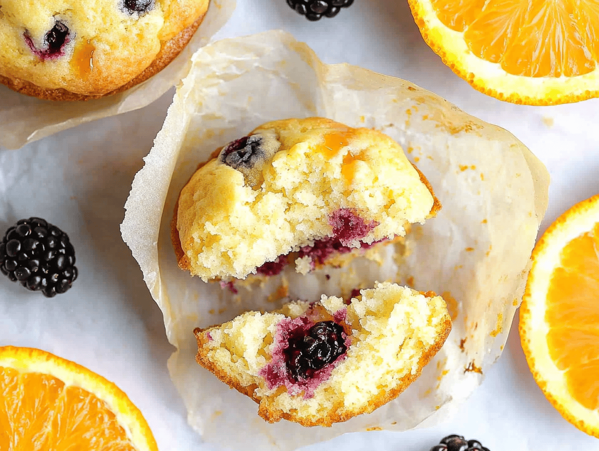 Zesty, Buttery Orange Cranberry Muffins