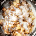 Slow Cooker Cinnamon Rolls with Apple