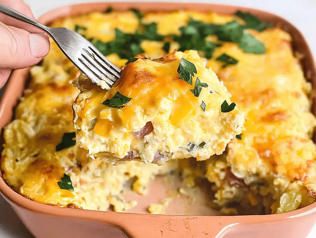 Delicious Breakfast Casserole with Hashbrowns