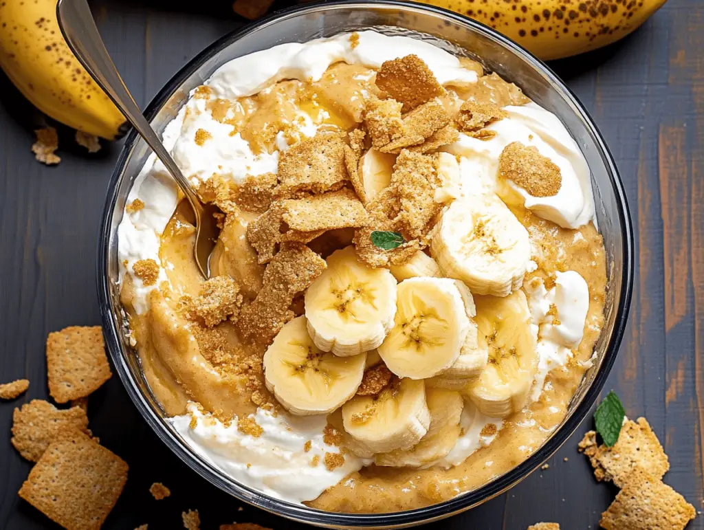 Delicious Biscoff Banana Pudding with Caramel