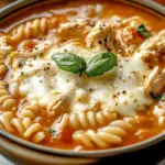 Cozy Crockpot Chicken Parmesan Soup