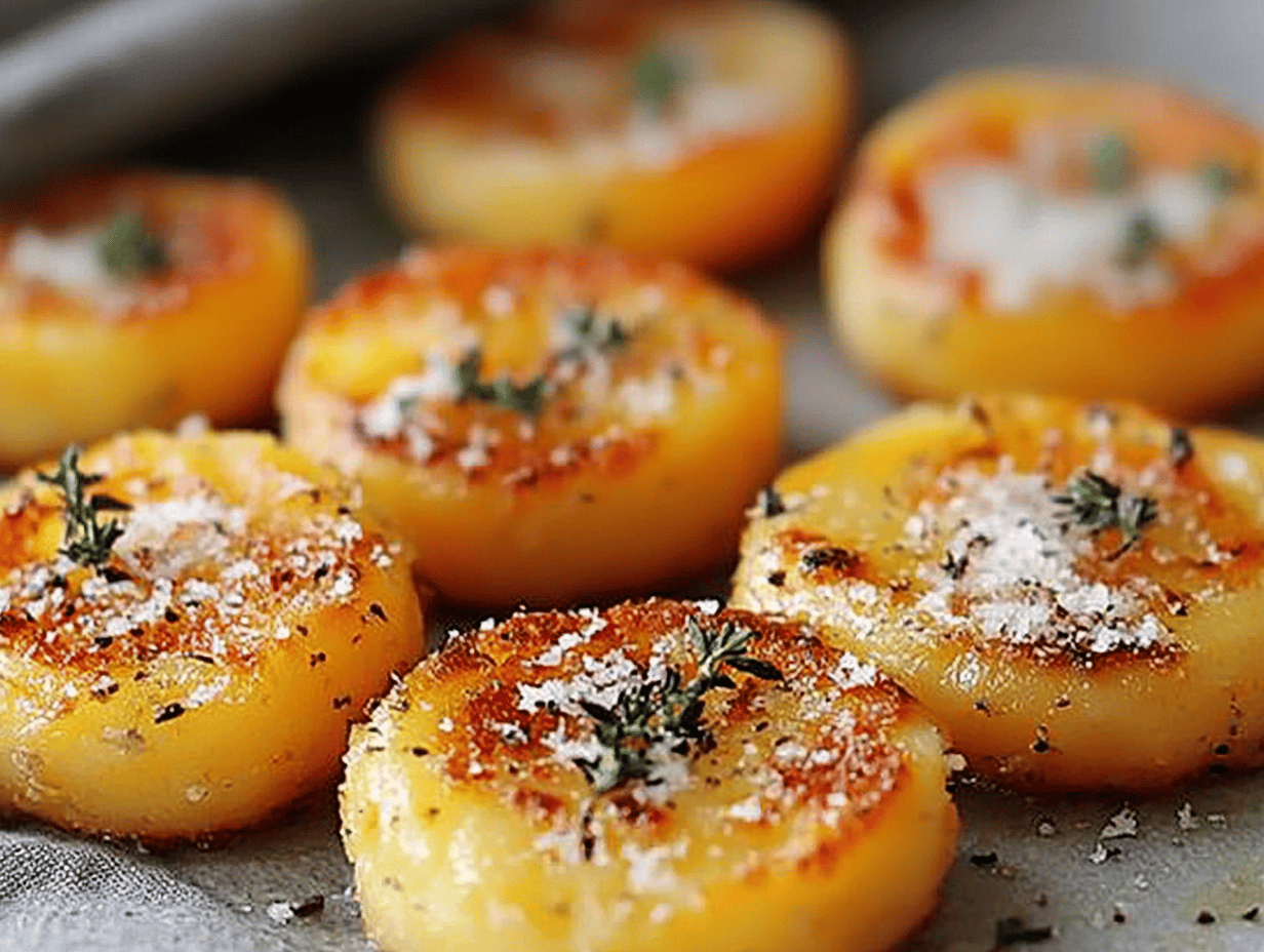 Oven Crispy Parmesan Potatoes