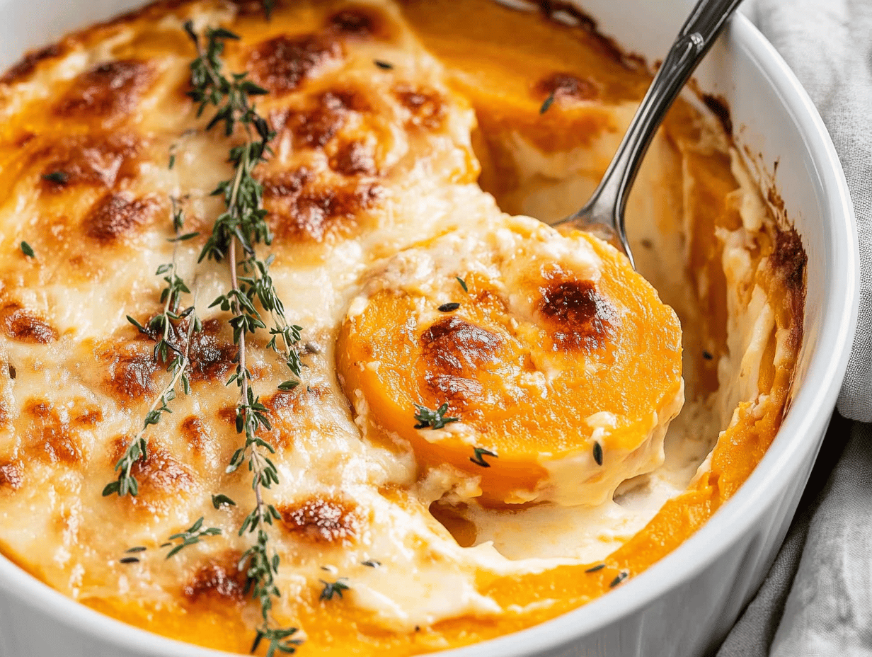 Creamy Scalloped Sweet Potatoes