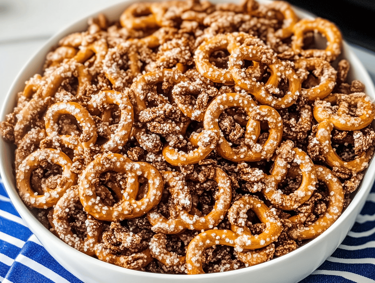 Delicious Butter Toffee Pretzels in 20 Minutes!