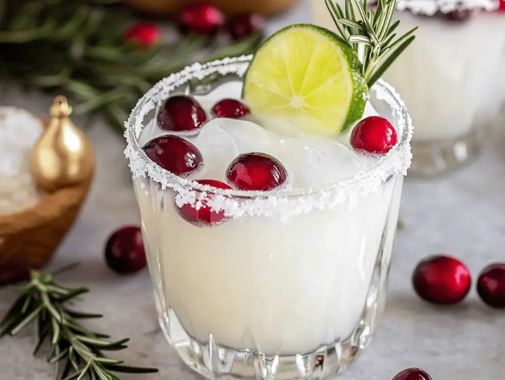 Festive White Christmas Margarita