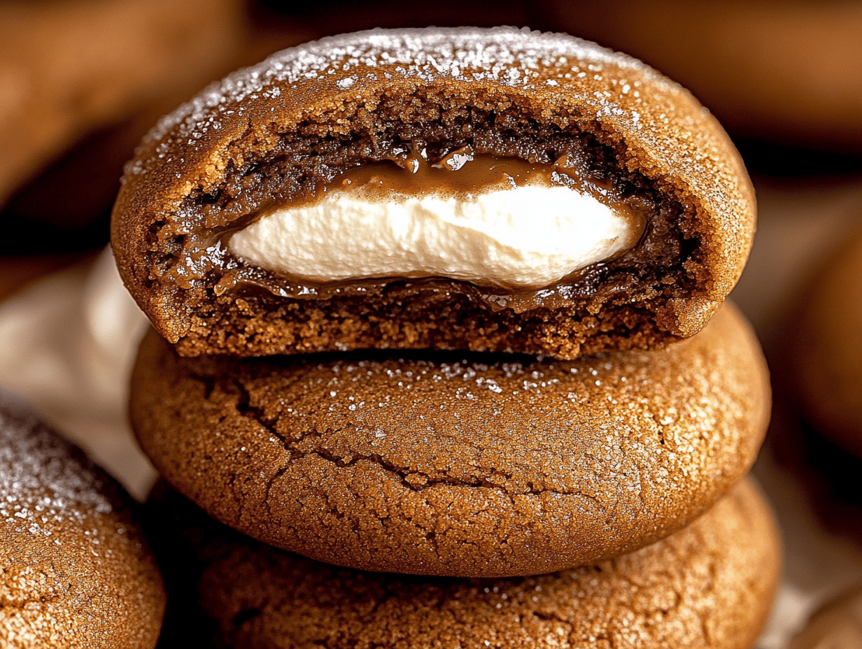 Delicious Gingerbread Cheesecake Cookies