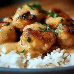 Creamy Smothered Chicken with Rice