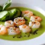 Delicious Scampi Tartare with Green Gazpacho