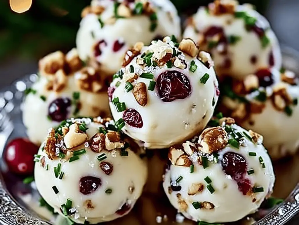 Festive Cranberry Walnut Cheese Delights