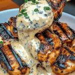 Honey Mustard Grilled Chicken with Blue Cheese Dressing