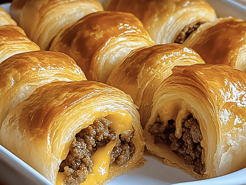 Savory Breakfast Sausage Crescent Rolls