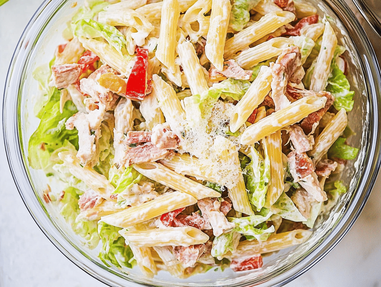 Italian Grinder Pasta Salad Delight