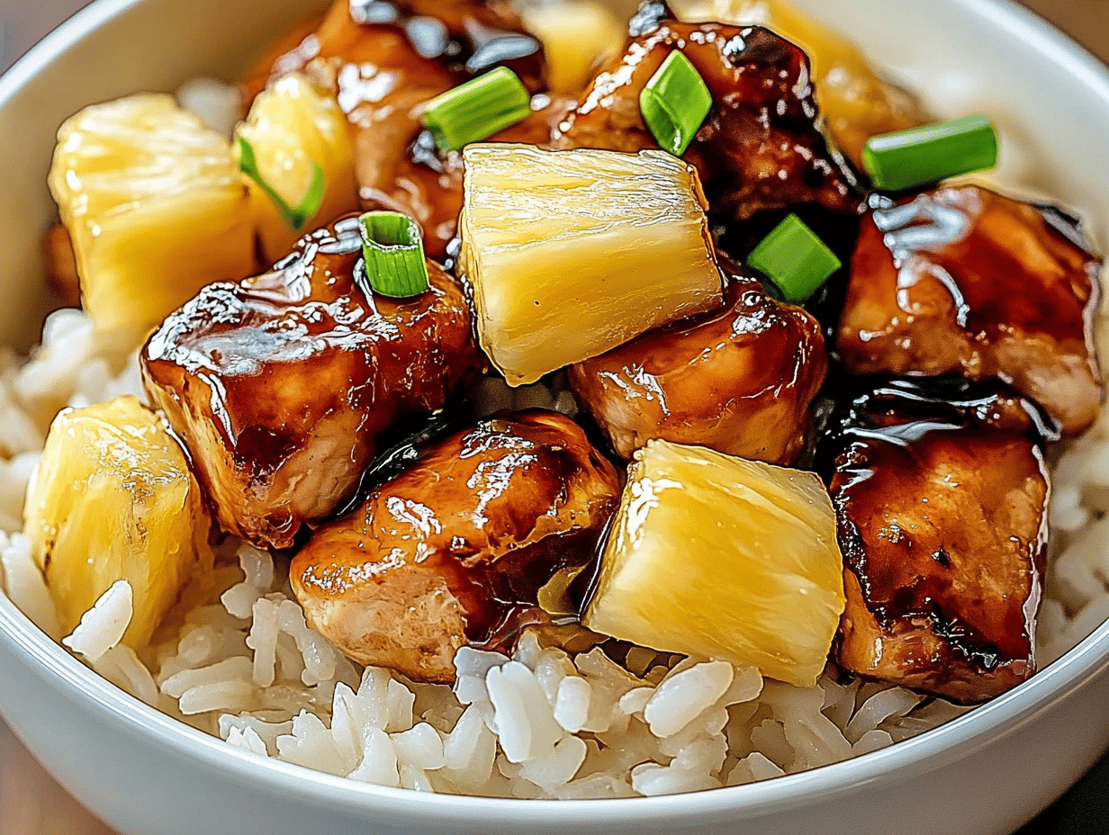 Tropical Pineapple Chicken and Rice