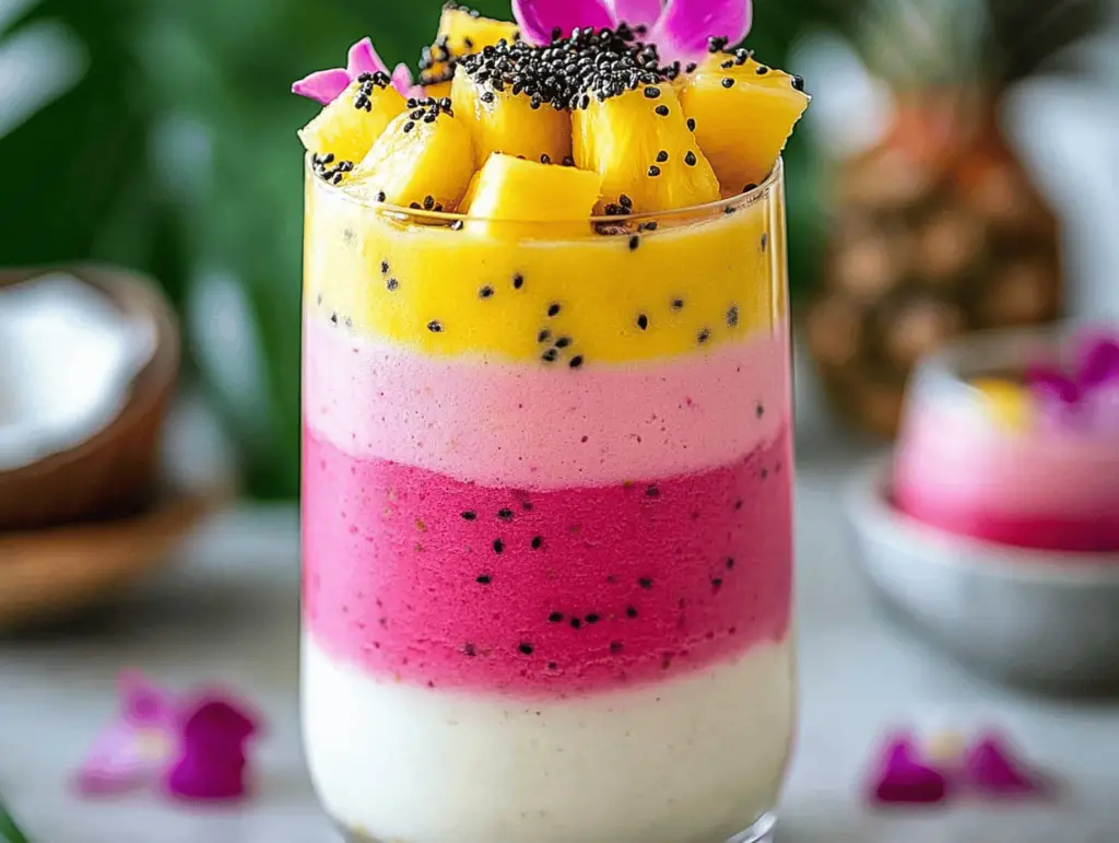 Tropical Hibiscus Tea Pineapple Smoothie