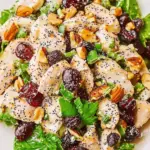 Cranberry Pecan Chicken Salad with Poppy Seed Dressing