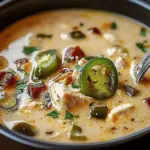 Creamy Jalapeño Popper Chicken Soup