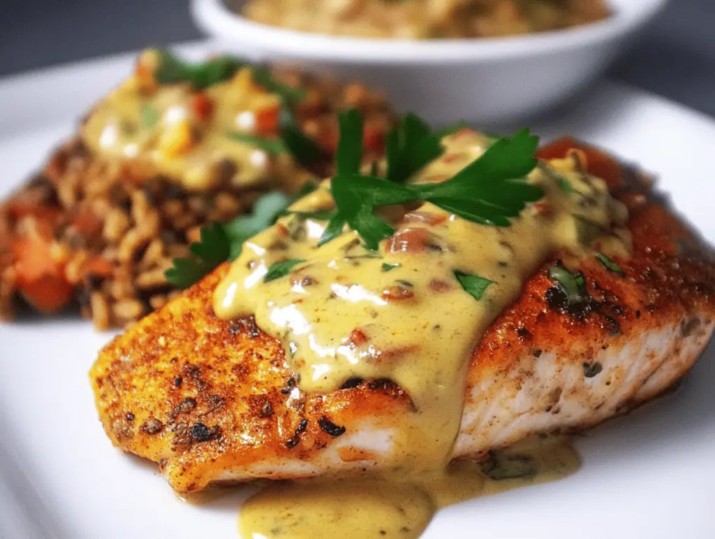 Delicious Red Snapper with Creamy Creole Sauce