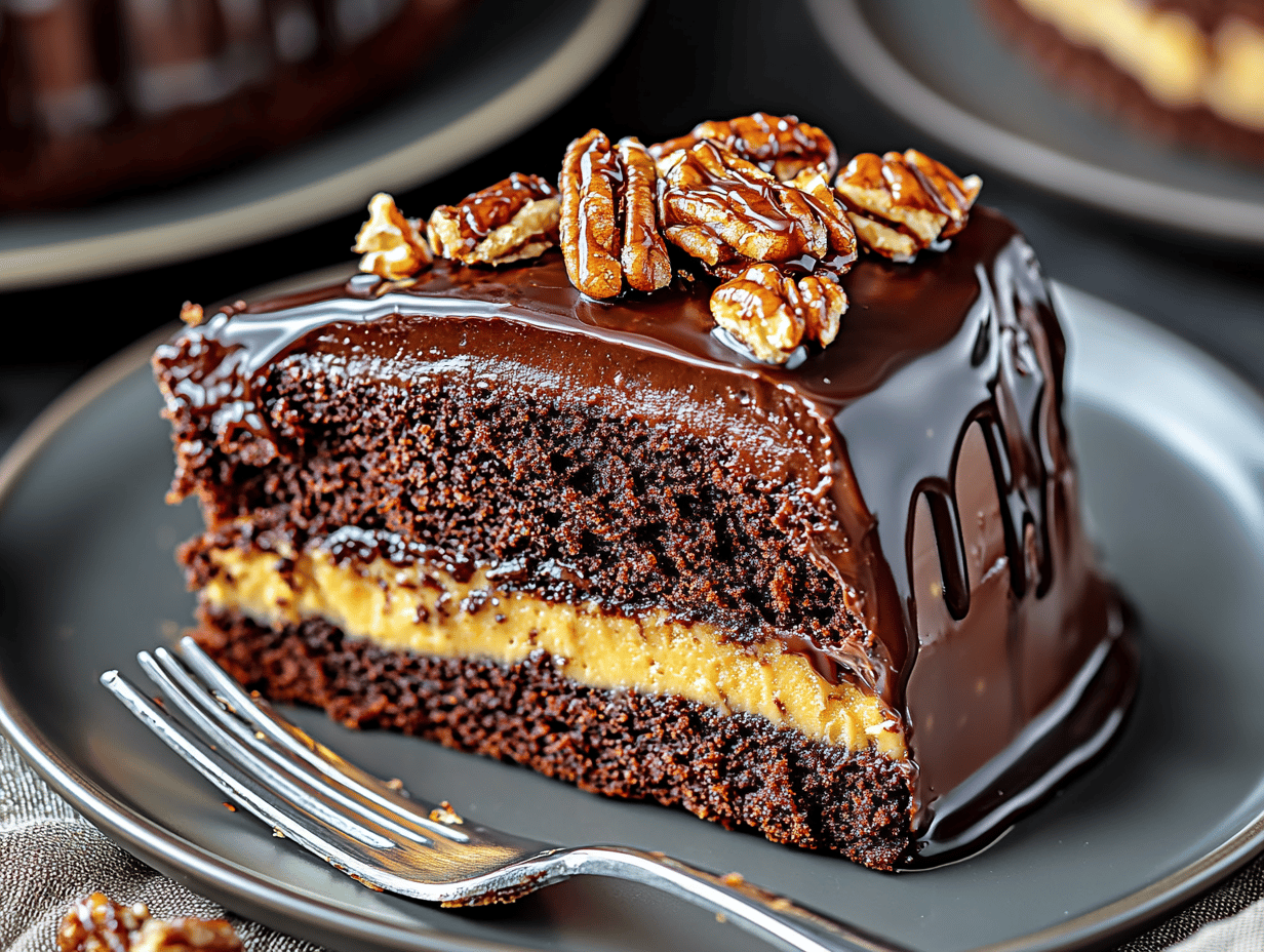 Nostalgic Turtle Caramel Cake