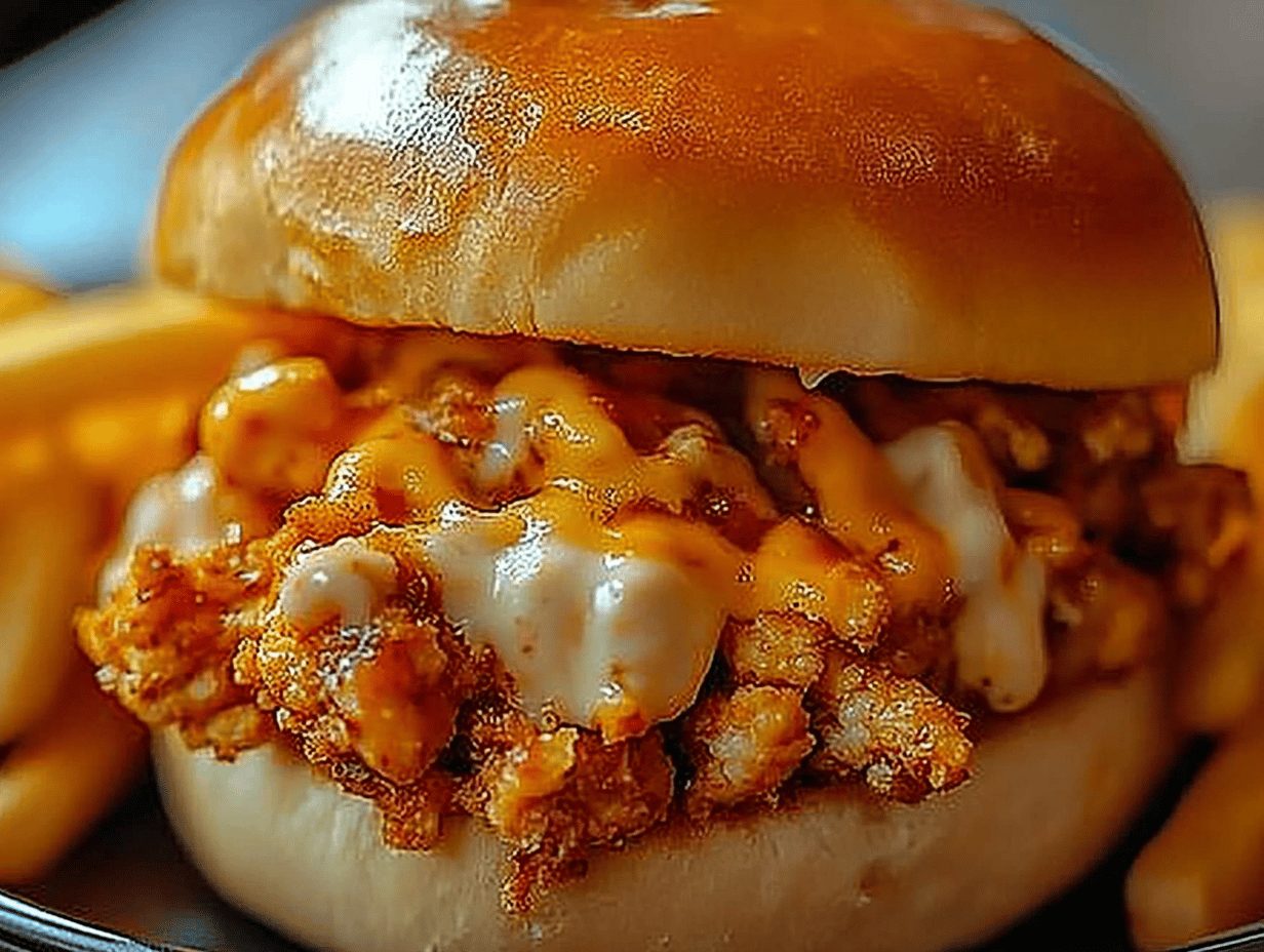 Spicy Cajun Chicken Sloppy Joes