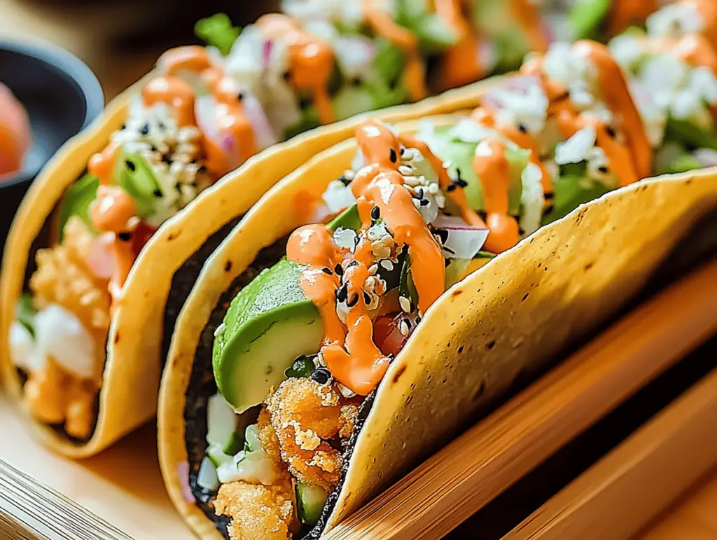 Delicious Sushi Tacos: A Perfect Fusion Treat