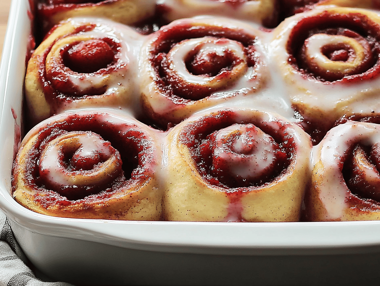 Irresistible Red Velvet Cinnamon Rolls