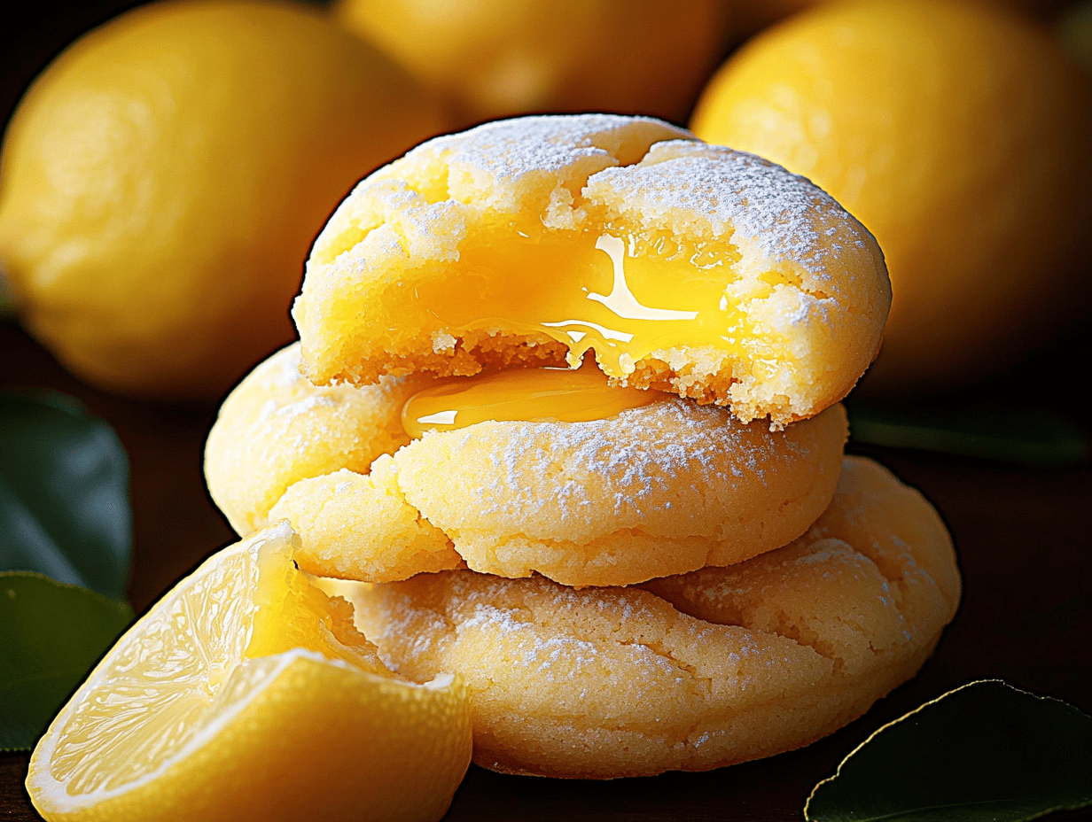 Delicious Stuffed Lemon Cookies